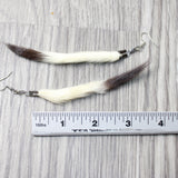 Ermine Tail Earrings  #6859  Mountain Man Earrings