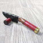 Shotgun Shell Handle Obsidian Blade Ornamental Knife #9859  Mountain Man Knife