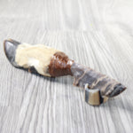 Deer Foot Handle Stone Blade Ornamental Knife #9859    Mountain Man Knife