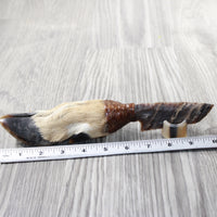 Deer Foot Handle Stone Blade Ornamental Knife #9859    Mountain Man Knife