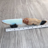Deer Foot Handle Opalite Blade Ornamental Knife #24167