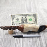 Deer Foot Handle Stone Blade Ornamental Knife #9859    Mountain Man Knife