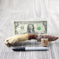 Coyote Foot Handle Stone Blade Ornamental Knife #9959    Mountain Man Knife