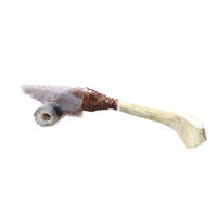 Reindeer Antler Handle Stone Blade Ornamental Knife #1959    Mountain Man Knife
