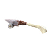 Reindeer Antler Handle Stone Blade Ornamental Knife #1959    Mountain Man Knife