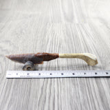 Reindeer Antler Handle Stone Blade Ornamental Knife #1959    Mountain Man Knife