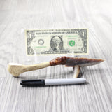 Reindeer Antler Handle Stone Blade Ornamental Knife #1959    Mountain Man Knife