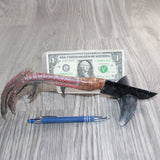 Turkey Foot Handle Obsidian  Blade Ornamental Knife #26767