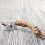 Grapevine Wood Handle Stone Blade Ornamental Knife #33n59    Mountain Man Knife
