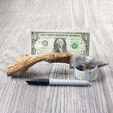Grapevine Wood Handle Stone Blade Ornamental Knife #33n59    Mountain Man Knife