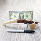 Coyote Jaw Handle Stone Blade Ornamental Knife #0059    Mountain Man Knife