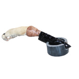 Coyote Foot Handle Obsidian  Blade Ornamental Knife # 27967
