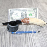Coyote Foot Handle Obsidian  Blade Ornamental Knife # 27967
