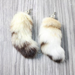 Bobcat Tail Earrings  #6059  Mountain Man Earrings