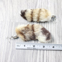 Bobcat Tail Earrings  #6059  Mountain Man Earrings