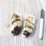 Bobcat Tail Earrings  #6059  Mountain Man Earrings