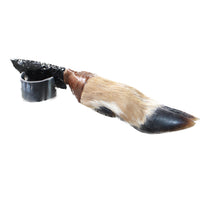 Deer Foot Handle Obsidian Blade Ornamental Knife #1159  Mountain Man Knife