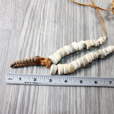 Rattlesnake Rattle Plus Antler Bead  Necklace  #4159    Mountain Man Necklace