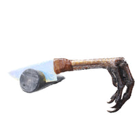 Turkey Foot Handle Opalite Blade Ornamental Knife #7259     Mountain Man Knife