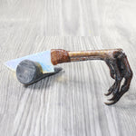 Turkey Foot Handle Opalite Blade Ornamental Knife #7259     Mountain Man Knife