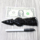1 Obsidian Ornamental Tomahawk Head  #5459    Axe Hatchet Ax