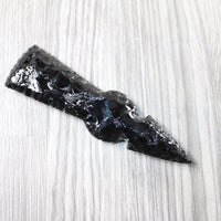1 Obsidian Ornamental Tomahawk Head  #6559    Axe Hatchet Ax