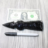 1 Obsidian Ornamental Tomahawk Head  #6559    Axe Hatchet Ax