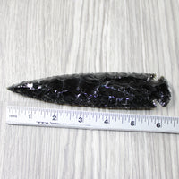 1 Obsidian Ornamental Spearhead  #9040 Arrowhead