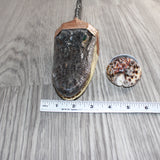 Alligator Head Handle Obsidian  Blade Ornamental Knife # 02267