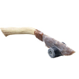 Deer Antler Handle Stone Blade Ornamental Knife #8559    Mountain Man Knife