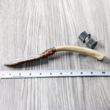 Deer Antler Handle Stone Blade Ornamental Knife #8559    Mountain Man Knife