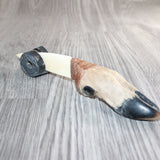 Deer Foot Handle Bone Blade Ornamental Knife #34468