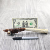 Moose Antler Handle Stone Blade Ornamental Knife #9759    Mountain Man Knife