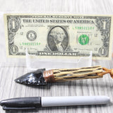 Cholla Cactus Wood Handle  Obsidian Blade Knife Necklace  #5759  Mountain Man Necklace