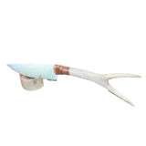 Deer Antler Handle Opalite Blade Ornamental Knife #10168