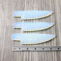 3 Opalite Ornamental Knife Blades  #2859    Mountain Man Knife