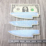 3 Opalite Ornamental Knife Blades  #2859    Mountain Man Knife