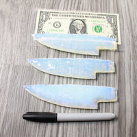 3 Opalite Ornamental Knife Blades  #2859    Mountain Man Knife