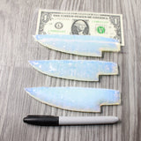 3 Opalite Ornamental Knife Blades  #2859    Mountain Man Knife