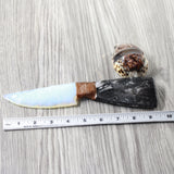 Orthoceras Fossil Handle Opalite Blade Ornamental Knife #8859     Mountain Man Knife