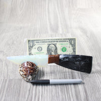 Orthoceras Fossil Handle Opalite Blade Ornamental Knife #8859     Mountain Man Knife