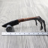 Turkey Foot Handle Obsidian Blade Ornamental Knife #9859  Mountain Man Knife