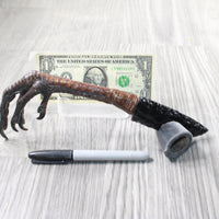 Turkey Foot Handle Obsidian Blade Ornamental Knife #9859  Mountain Man Knife