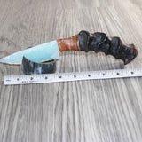 Impala Horn Handle Opalite Blade Ornamental Knife #05368