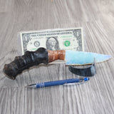 Impala Horn Handle Opalite Blade Ornamental Knife #05368