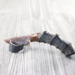 Impala Horn Handle Stone Blade Ornamental Knife #9059    Mountain Man Knife