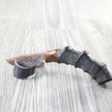 Impala Horn Handle Stone Blade Ornamental Knife #9059    Mountain Man Knife