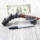 Impala Horn Handle Stone Blade Ornamental Knife #9059    Mountain Man Knife