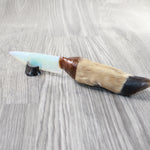 Deer Foot Handle Opalite Blade Ornamental Knife #1159     Mountain Man Knife