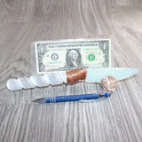 Selenite Spiral Handle Opalite Blade Ornamental Knife #20568